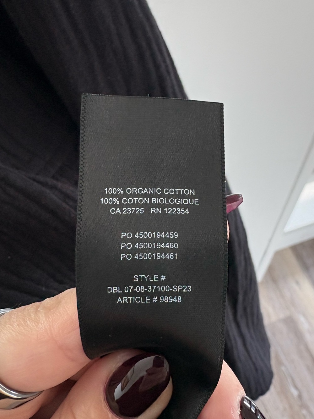 Wilfred Free Maxi dress black cotton M - Picture 6 of 6